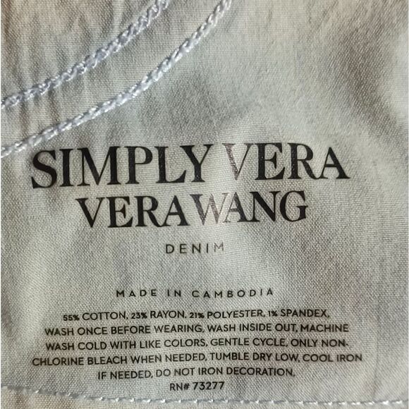 580025....Simply Vera Bootcut Jeans Size 10PS - Picture 7 of 7